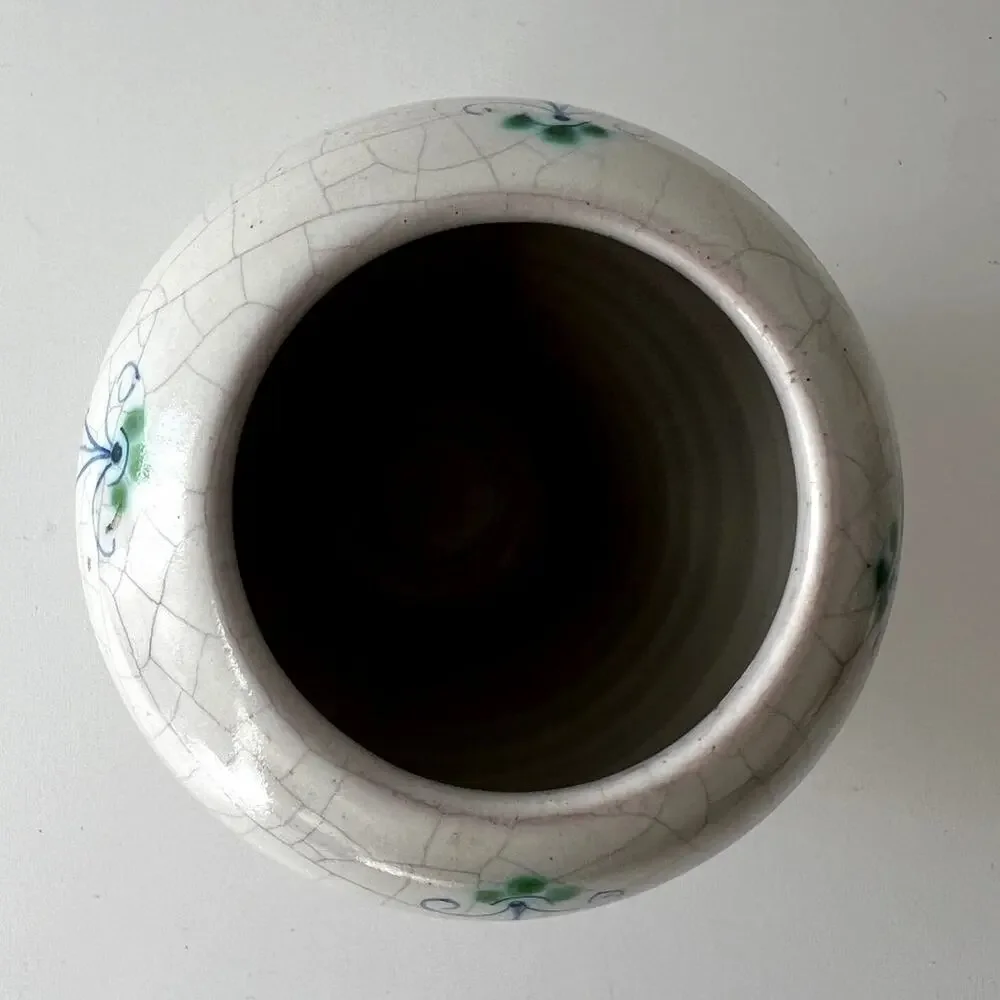 Val Derone Vintage Glazed Decorative Ceramic Vase Excellent Condition